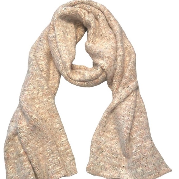 Lou & Grey Light Pink Speckled Fuzzy Scarf - One Size - Picture 1 of 2